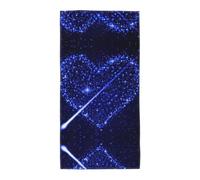 Uusnwaa Microfibre Shooting Star Heart Print Bath Towel,Large Soft Highly Absorbent Quick Dry Lightweight Durable Beach Pool Shower Towel For Bathroom Outdoor Gym Travel