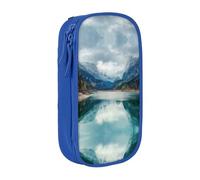 Uusnwaa Natural Mountain Landscape Print Pencil Case,Oxford Cloth Pencil Bag Storage Pouch,Multifunctional Pencil Pouch with Compartmens