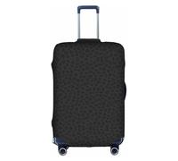 Uusnwaa Travel Black Leopard Pattern Print Luggage Cover Washable Suitcase Cover with Concealed Zipper,Travel Essentials Accessories