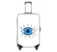 Uusnwaa Travel Evil Eye Print Luggage Cover Washable Suitcase Cover with Concealed Zipper,Travel Essentials Accessories