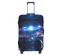 Uusnwaa Travel Fantasy Space Print Luggage Cover Washable Suitcase Cover with Concealed Zipper,Travel Essentials Accessories