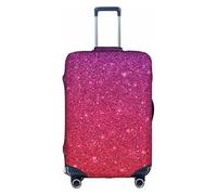Uusnwaa Travel Gradient Sequin Sparkle Print Luggage Cover Washable Suitcase Cover with Concealed Zipper,Travel Essentials Accessories
