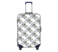 Uusnwaa Travel Green Leaf Koala Print Luggage Cover Washable Suitcase Cover with Concealed Zipper,Travel Essentials Accessories