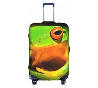 Uusnwaa Travel Lovely Tree Frogs Print Luggage Cover Washable Suitcase Cover with Concealed Zipper,Travel Essentials Accessories