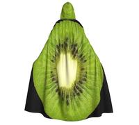 Uusnwaa Unisex Adults Hooded Kiwi Slice Print Cloak,Hood Cloaks Halloween,Christmas Cloak Costumes Party Cape