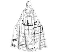 Uusnwaa Unisex Adults Hooded Math Geometry Geek Calculus Print Cloak,Hood Cloaks Halloween,Christmas Cloak Costumes Party Cape