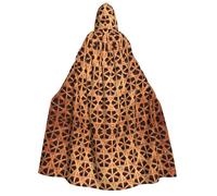 Uusnwaa Unisex Adults Hooded Wicker Woven Grid Print Cloak,Hood Cloaks Halloween,Christmas Cloak Costumes Party Cape