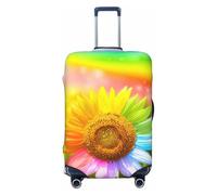 Uusnwaa Washable Luggage 3D Colorful Sunflower Print Cover,Fashion Suitcase Protector,for Dustproof Anti-Scratch Travel Suitcase Covers Case