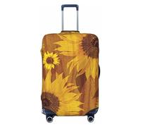 Uusnwaa Washable Luggage Beautiful Sunflowers Print Cover,Fashion Suitcase Protector,for Dustproof Anti-Scratch Travel Suitcase Covers Case