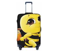 Uusnwaa Washable Luggage Bee Flying Print Cover,Fashion Suitcase Protector,for Dustproof Anti-Scratch Travel Suitcase Covers Case