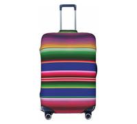 Uusnwaa Washable Luggage Colorful Mexican Stripes Print Cover,Fashion Suitcase Protector,for Dustproof Anti-Scratch Travel Suitcase Covers Case