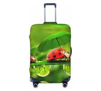 Uusnwaa Washable Luggage Funny Ladybug Holding Umbrellas Print Cover,Fashion Suitcase Protector,for Dustproof Anti-Scratch Travel Suitcase Covers Case