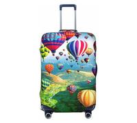 Uusnwaa Washable Luggage Hot Air Balloons Print Cover,Fashion Suitcase Protector,for Dustproof Anti-Scratch Travel Suitcase Covers Case