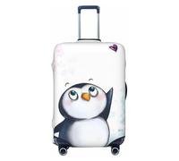 Uusnwaa Washable Luggage I Love Penguins Print Cover,Fashion Suitcase Protector,for Dustproof Anti-Scratch Travel Suitcase Covers Case