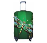 Uusnwaa Washable Luggage Jewel Dragonfly Print Cover,Fashion Suitcase Protector,for Dustproof Anti-Scratch Travel Suitcase Covers Case