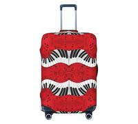 Uusnwaa Washable Luggage Music Note Piano Print Cover,Fashion Suitcase Protector,for Dustproof Anti-Scratch Travel Suitcase Covers Case