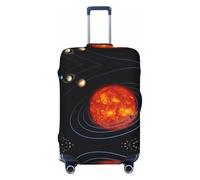 Uusnwaa Washable Luggage Outer Space Galaxy Solar System Print Cover,Fashion Suitcase Protector,for Dustproof Anti-Scratch Travel Suitcase Covers Case