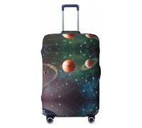 Uusnwaa Washable Luggage Planet Space Solar System Print Cover,Fashion Suitcase Protector,for Dustproof Anti-Scratch Travel Suitcase Covers Case