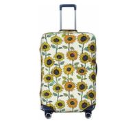 Uusnwaa Washable Luggage Romantic Sunflowers Print Cover,Fashion Suitcase Protector,for Dustproof Anti-Scratch Travel Suitcase Covers Case