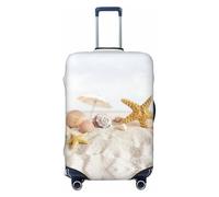 Uusnwaa Washable Luggage Seashells Starfish On Beach Print Cover,Fashion Suitcase Protector,for Dustproof Anti-Scratch Travel Suitcase Covers Case