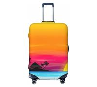 Uusnwaa Washable Luggage Sunset Palm Tree Print Cover,Fashion Suitcase Protector,for Dustproof Anti-Scratch Travel Suitcase Covers Case