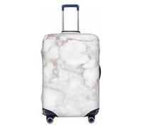 Uusnwaa Washable Luggage White Marble Rose Gold Print Cover,Fashion Suitcase Protector,for Dustproof Anti-Scratch Travel Suitcase Covers Case