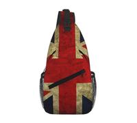Uusnwaa Water Resistant British Flag Printed Sling Crossbody Bag