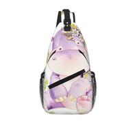 Uusnwaa Water Resistant Butterfly And Hippo Printed Sling Crossbody Bag