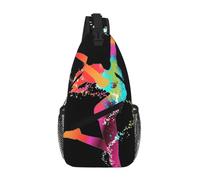 Uusnwaa Water Resistant Color Woman Printed Sling Crossbody Bag