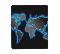 Uusnwaa World Map Print Mouse Pad,Non-Slip Rubber Base,Stitched Edges,Waterproof & Washable For Gaming Office Home Laptop