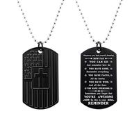 uuyann Sometimes You Forget You're Awesome Motivational American Dog Tag Necklace Inspirational Gifts for Men Teen