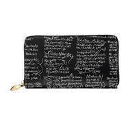 UUYHHGB (Abstract Science Chemistry) Print Large Capacity Wallet PU Leather Credit Card Holder Phone Checkbook Organizer Zipper Bag Colorful Wallets Clutch Purse for Women Men, Abstract Science