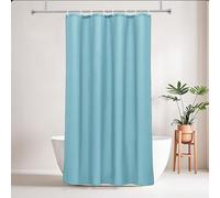 UUZEAI Blue Shower Curtain for Bathroom 200 x 220 cm Extra Long, Hotel Duality Water Repellent Quickdrying Solid Color Fabric Shower Curtain with Hooks, Machine Washable