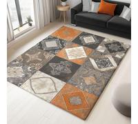 UUZEAI Oriental Area Rug for Home Decor, Shabby Chic Patchwork Paisley Washable Rugs for Living Room Bedroom Soft Non Slip Low-Pile Thin Door Mat for Entryway 180x270cm