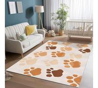 UUZEAI Washable Simple Style Rug Cartoon Animal Dog Paw Design, Thin Soft Non-slip Indoor Carpet for Living Room, Bedroom, Kids Room, Nursery, Bathroom, Home Decor(100x140cm)