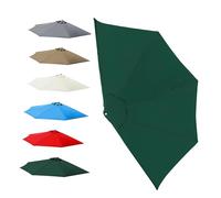 UV 50+ Polyester Half-Round Parasol Canopy - 300cm & 270cm 5 Ribs Durable Outdoor Sunshade Replacement Perfect for Patio & Garden Use