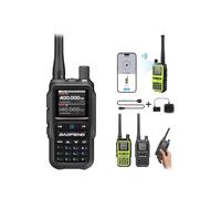 UV-5R Mini Dual Band walkie Talkie,2026 New UV-5R Mini Walkie Talkie Bluetooth Power Adjustable Tiny Size Frequency Copy 999 Channels for Outdoor Emergenc Camping Hunting Gear,Type-C Fast Charging