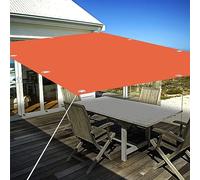 UV 95% Sun Shade Sail for Balcony 1 x 1.2m Outdoor Garden Canopy with Free Rope - Orange Perfect for Patio Deck and Backyard Protection