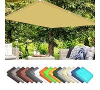UV 98% Waterproof Shade Cloth for Pergola 2.8x2.8m, Tear-Resistant Outdoor Canopy, Yellow Sand Polyester Awning for Patio, Garden, Balcony, Terrace, Sun Protection