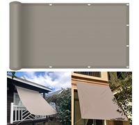 UV Block Sun Shade Sail 2.5x6.5m 98% UV Protection Canopy for Garden Patio & Backyard Durable Khaki Outdoor Cover with 4 Ropes for Easy Installation