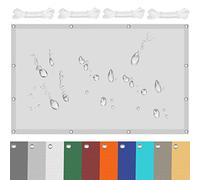 UV Block Sun Shade Sail 3.5x3.5m 98% UV Protection Awning with 4 Ropes for Garden Beach Patio Durable Outdoor Sunshade in White Color