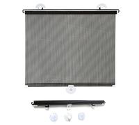 UV Blocking Blinds, Suction Cup Roller Blinds, Temporary Privacy Blinds, Adjustable Translucent Blinds, Suitable for Bedroom, Balcony, Plant Shading, No Punching,blackpolkadots-40x125cm/15.7x49.2in