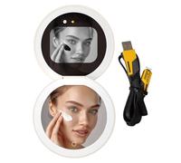 Uv Camera - Portable Sunscreen Test Supplies With Led Light | 3.82x3.82x0.91 Inches Compact Vanity Mirror | Three Brightness Levels | For Women Girls Ladies Wives Mothers Salon Travel Vanity Office