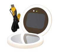 Uv Camera, Skin Analyzer, Beauty Mirror, Built in Power Bank Dimmable Led Lighting for Travel, Bathroom, Car Use Skin Monitoring and Protection, 3.82x3.82x0.91 Inches