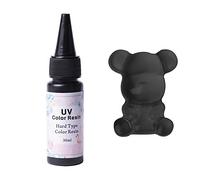 UV Color Resin Epoxy Resin Fast Drying No Mixing 30ML, Black
