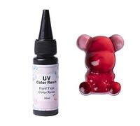UV Color Resin Epoxy Resin Fast Drying No Mixing 30ML, Red