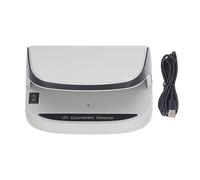 UV Counterfeit Bill Money Detector Automatic On Off Currency Verifier Check Passport Credit Card Portable Compact ABS Material