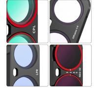 UV CPL ND Filter Set for Insta360 Luna Optical Glass(ND16) | UV protection, CPL polarizer, ND density, black soft, enhances image and color