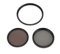 UV CPL ND Lens Filter Kit, 3 in 1 Camera Filter Set, Aluminum Alloy Optical Glass Anti Fingerprint DSLR Camera Lens Filter with Storage Box for Photography (67mm)