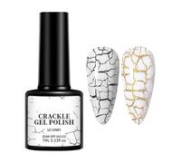 UV Crackle Gel Poliśh - Ɓlooming Gel Nail Poliśh Clear Uv Led Blossom | Ensures Stunning Crackle Pattern Optimal Effect | 7ml Marble Manicure Long Lasting | Girls Salon Home Holiday Prom Dating Ģ